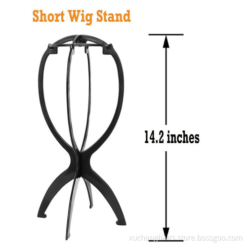 Colorful Ajustable Wig Stands Plastic Hat Display Wig Head Holders 17x36Cm Mannequin Head/Stand Portable Folding Wig Stand